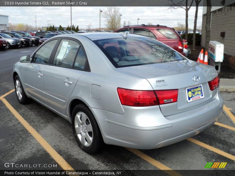 Radiant Silver / Gray 2010 Hyundai Sonata GLS
