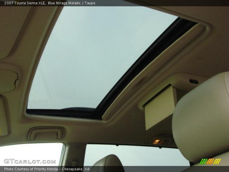 Blue Mirage Metallic / Taupe 2007 Toyota Sienna XLE