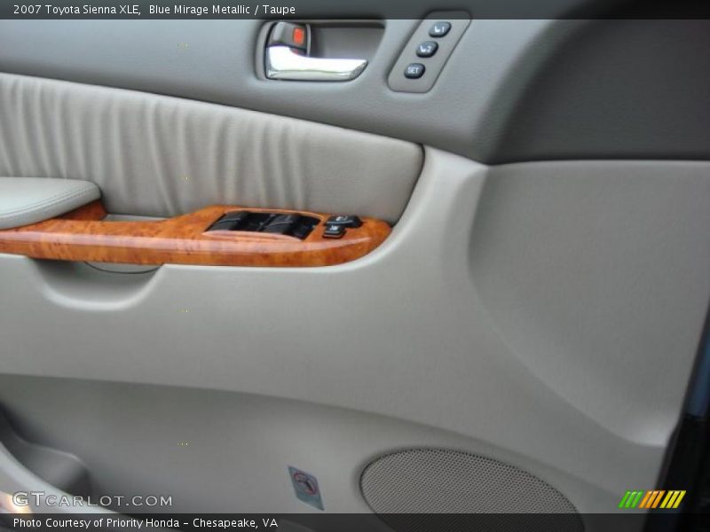 Blue Mirage Metallic / Taupe 2007 Toyota Sienna XLE