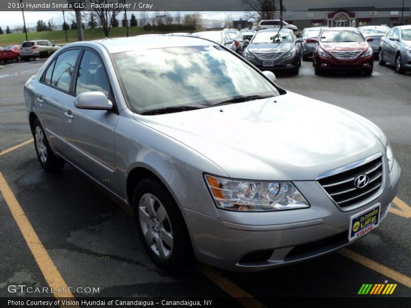 Radiant Silver / Gray 2010 Hyundai Sonata GLS