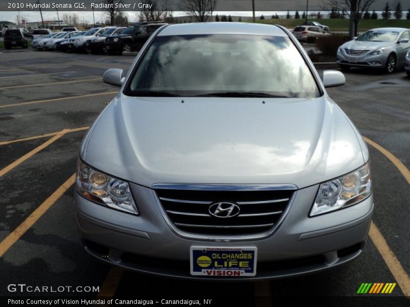 Radiant Silver / Gray 2010 Hyundai Sonata GLS