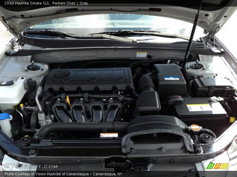 Radiant Silver / Gray 2010 Hyundai Sonata GLS