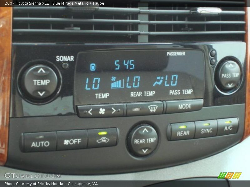 Blue Mirage Metallic / Taupe 2007 Toyota Sienna XLE
