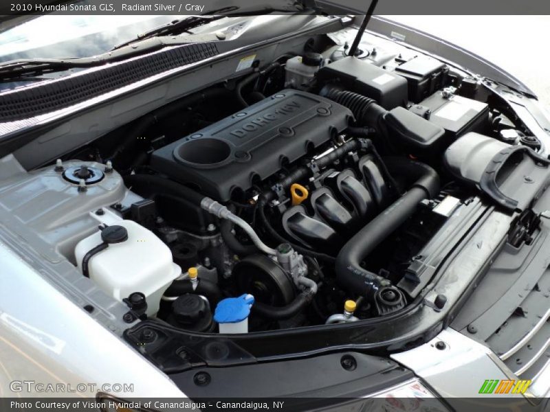 Radiant Silver / Gray 2010 Hyundai Sonata GLS