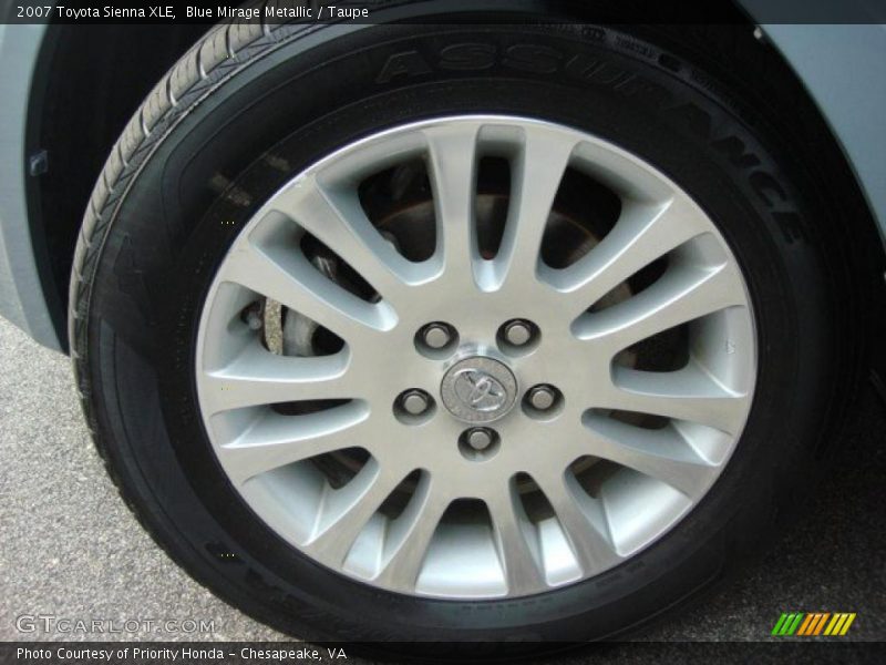 Blue Mirage Metallic / Taupe 2007 Toyota Sienna XLE