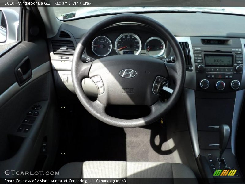 Radiant Silver / Gray 2010 Hyundai Sonata GLS