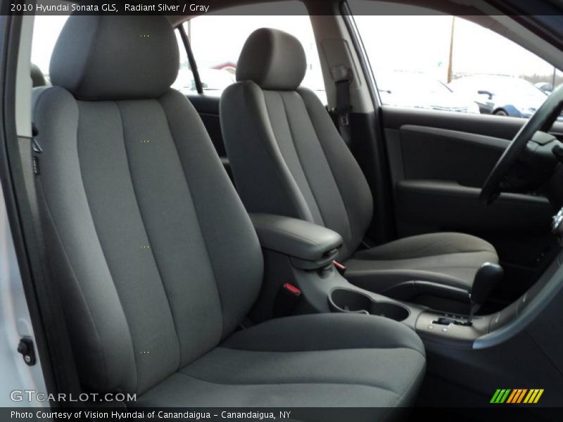 Radiant Silver / Gray 2010 Hyundai Sonata GLS
