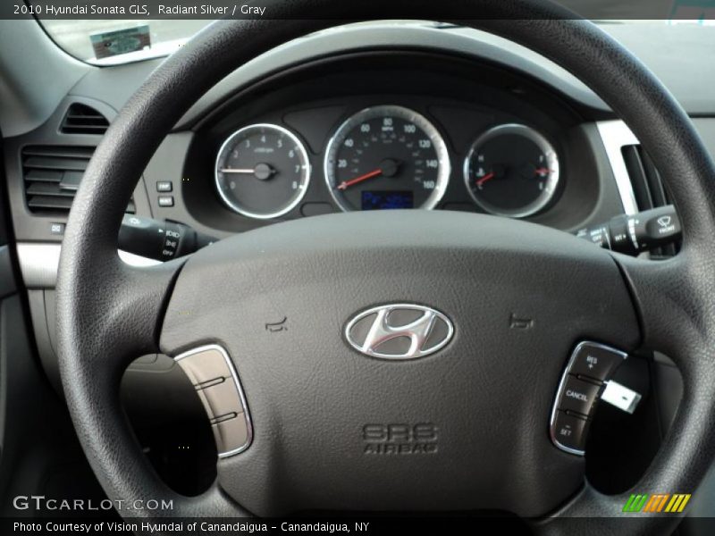 Radiant Silver / Gray 2010 Hyundai Sonata GLS