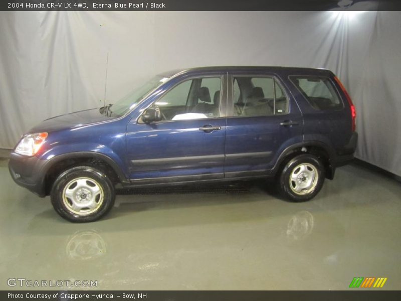 Eternal Blue Pearl / Black 2004 Honda CR-V LX 4WD