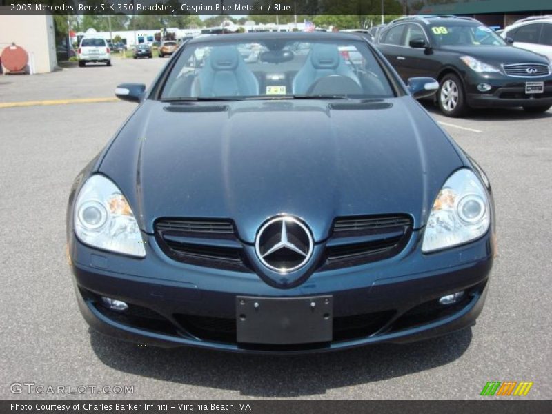 Caspian Blue Metallic / Blue 2005 Mercedes-Benz SLK 350 Roadster