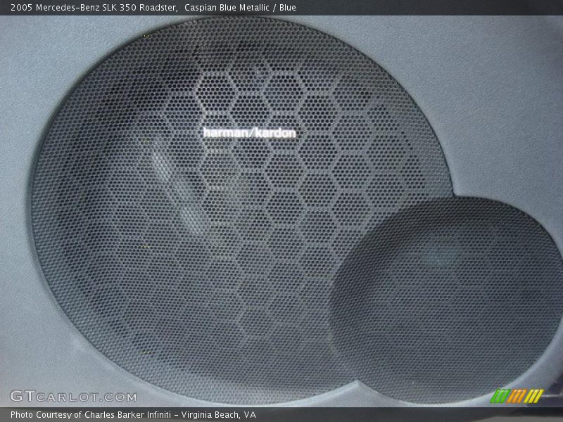 Caspian Blue Metallic / Blue 2005 Mercedes-Benz SLK 350 Roadster