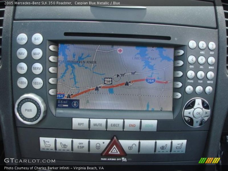 Caspian Blue Metallic / Blue 2005 Mercedes-Benz SLK 350 Roadster
