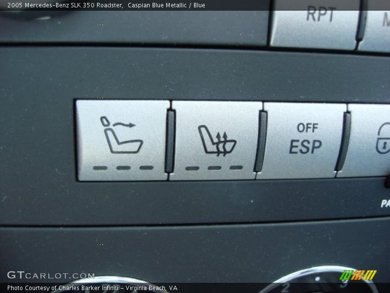 Controls of 2005 SLK 350 Roadster