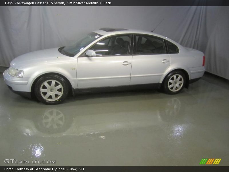 Satin Silver Metallic / Black 1999 Volkswagen Passat GLS Sedan