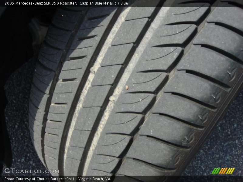 Caspian Blue Metallic / Blue 2005 Mercedes-Benz SLK 350 Roadster