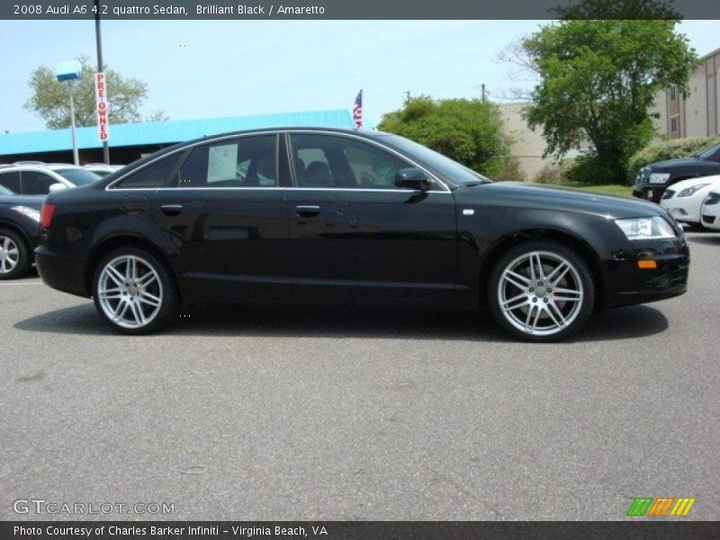 Brilliant Black / Amaretto 2008 Audi A6 4.2 quattro Sedan