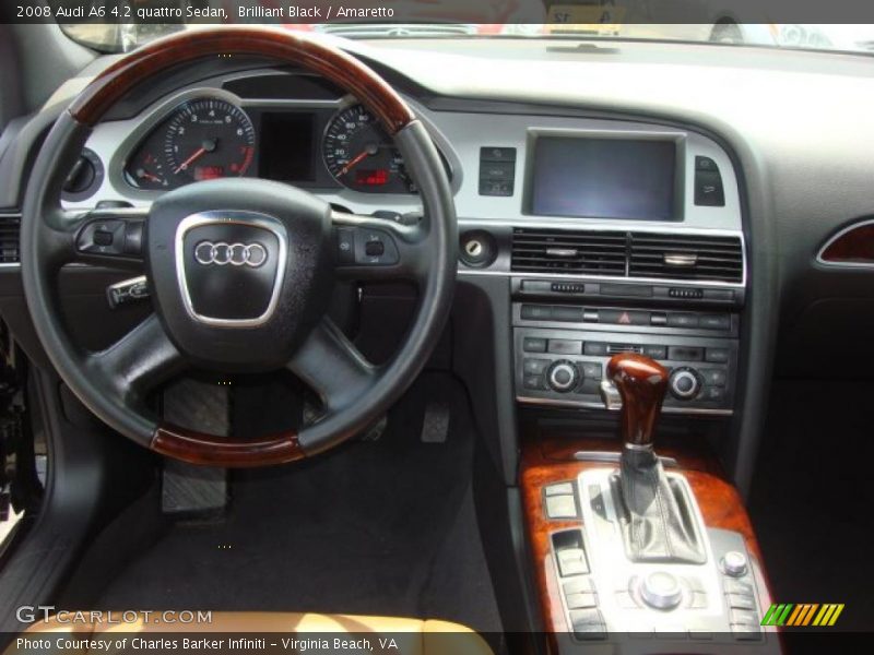 Brilliant Black / Amaretto 2008 Audi A6 4.2 quattro Sedan