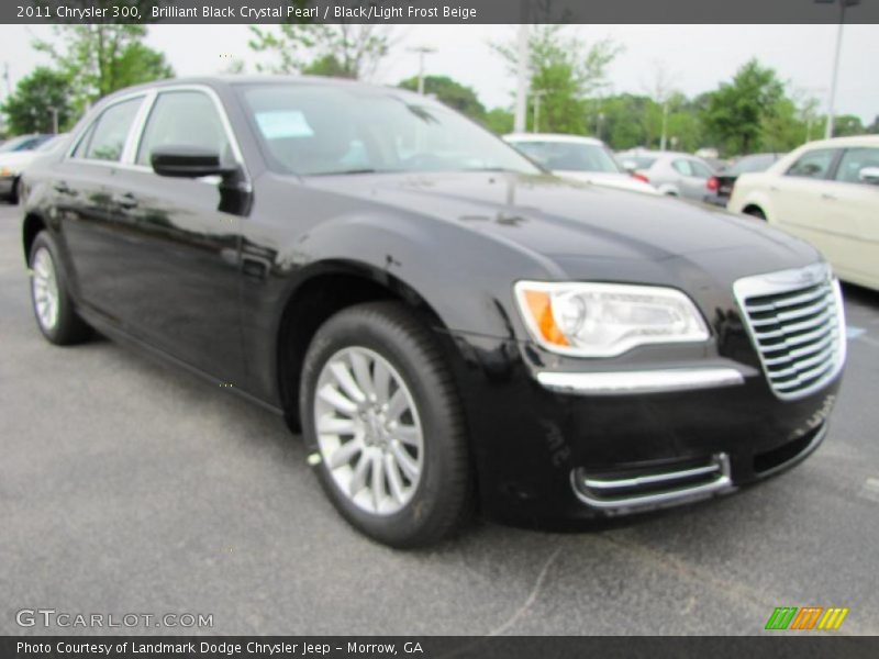 Brilliant Black Crystal Pearl / Black/Light Frost Beige 2011 Chrysler 300