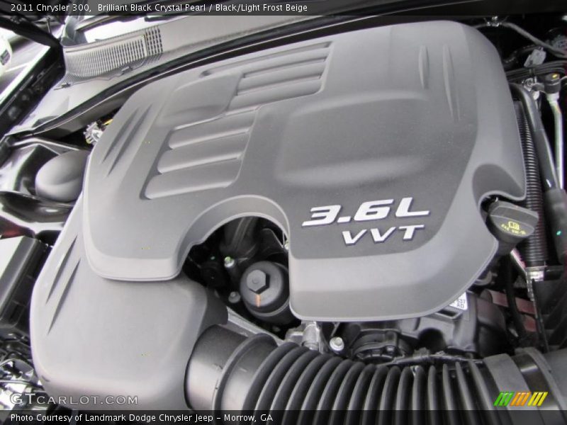 Brilliant Black Crystal Pearl / Black/Light Frost Beige 2011 Chrysler 300