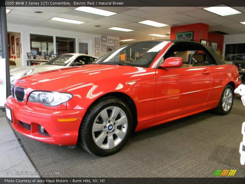 Electric Red / Natural Brown 2005 BMW 3 Series 325i Convertible