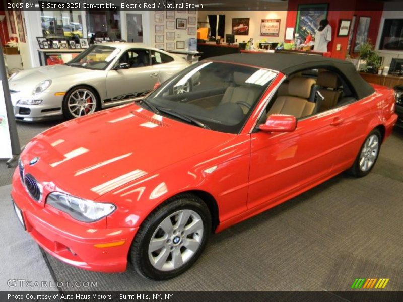 Electric Red / Natural Brown 2005 BMW 3 Series 325i Convertible