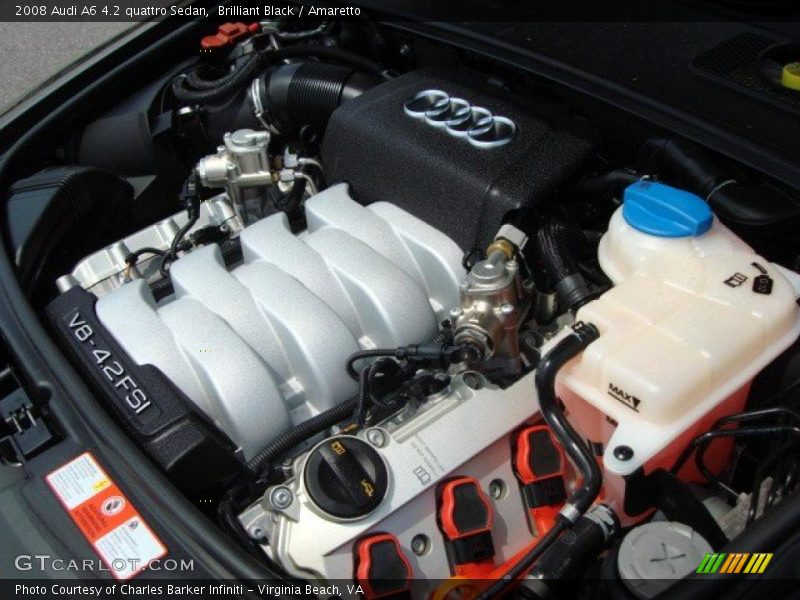Brilliant Black / Amaretto 2008 Audi A6 4.2 quattro Sedan