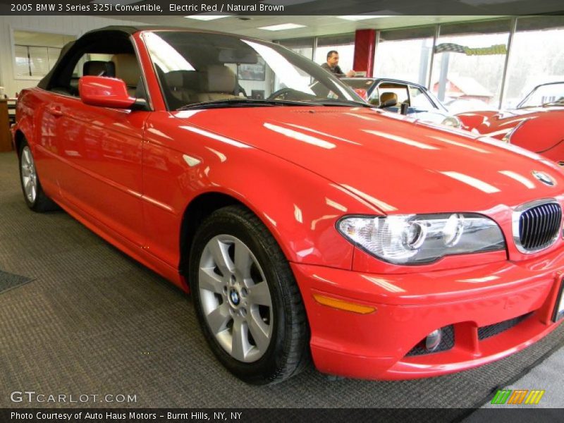 Electric Red / Natural Brown 2005 BMW 3 Series 325i Convertible