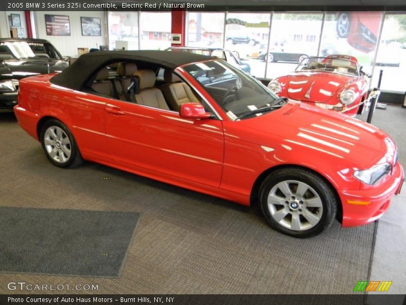 Electric Red / Natural Brown 2005 BMW 3 Series 325i Convertible