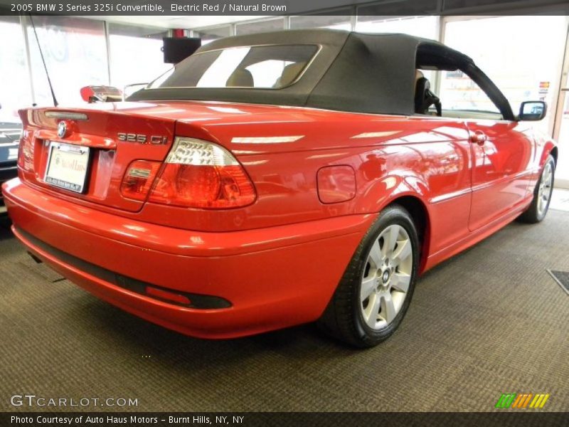 Electric Red / Natural Brown 2005 BMW 3 Series 325i Convertible