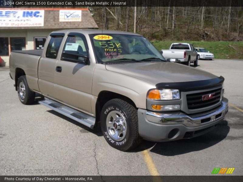 Sand Beige Metallic / Neutral 2004 GMC Sierra 1500 Extended Cab