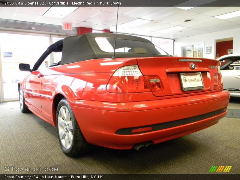 Electric Red / Natural Brown 2005 BMW 3 Series 325i Convertible
