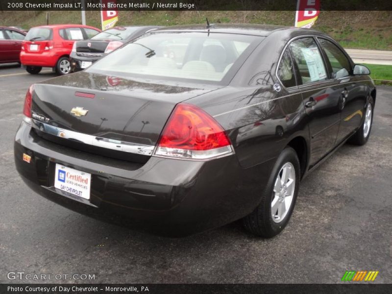 Mocha Bronze Metallic / Neutral Beige 2008 Chevrolet Impala LT
