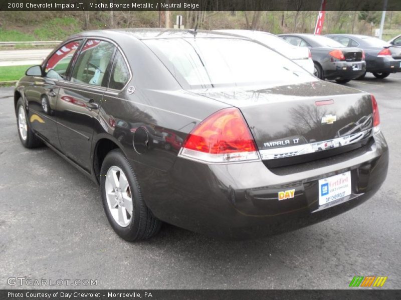 Mocha Bronze Metallic / Neutral Beige 2008 Chevrolet Impala LT
