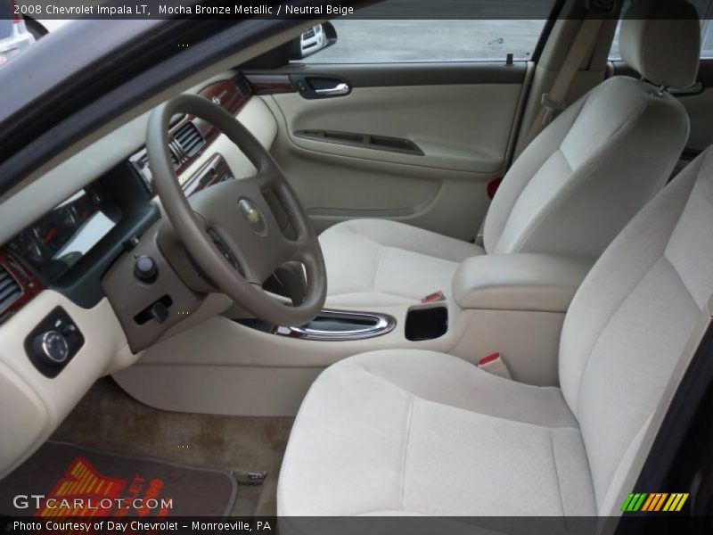 Mocha Bronze Metallic / Neutral Beige 2008 Chevrolet Impala LT