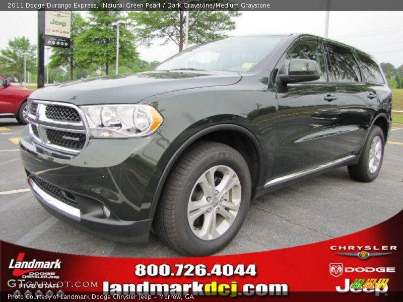 Natural Green Pearl / Dark Graystone/Medium Graystone 2011 Dodge Durango Express