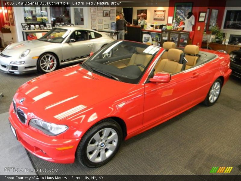 Electric Red / Natural Brown 2005 BMW 3 Series 325i Convertible