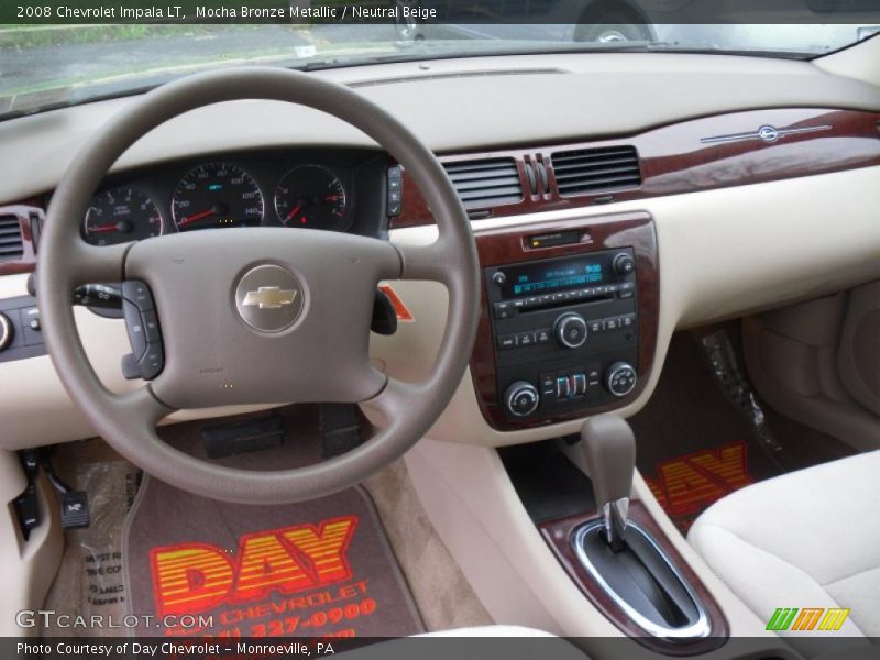 Mocha Bronze Metallic / Neutral Beige 2008 Chevrolet Impala LT