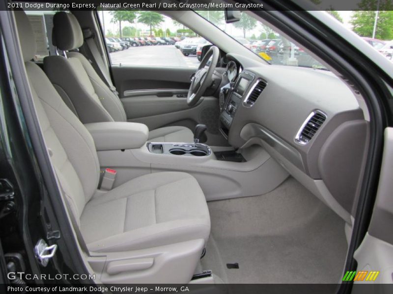 Natural Green Pearl / Dark Graystone/Medium Graystone 2011 Dodge Durango Express