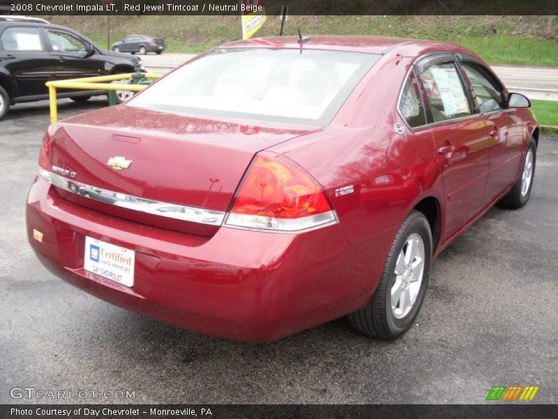 Red Jewel Tintcoat / Neutral Beige 2008 Chevrolet Impala LT