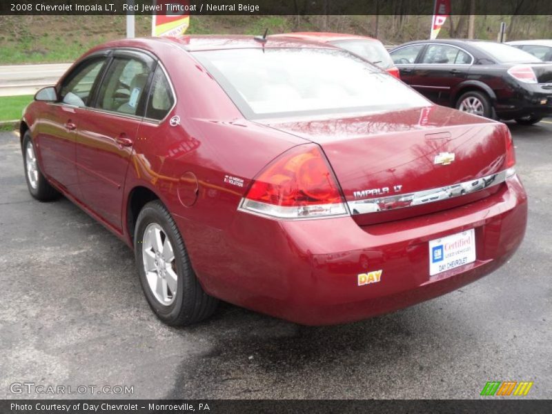 Red Jewel Tintcoat / Neutral Beige 2008 Chevrolet Impala LT