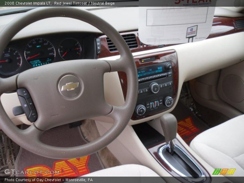 Red Jewel Tintcoat / Neutral Beige 2008 Chevrolet Impala LT