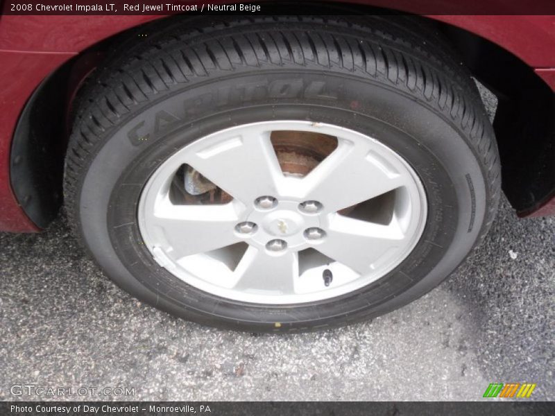 Red Jewel Tintcoat / Neutral Beige 2008 Chevrolet Impala LT