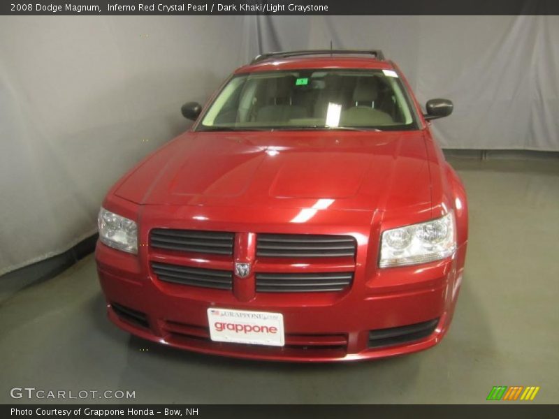 Inferno Red Crystal Pearl / Dark Khaki/Light Graystone 2008 Dodge Magnum