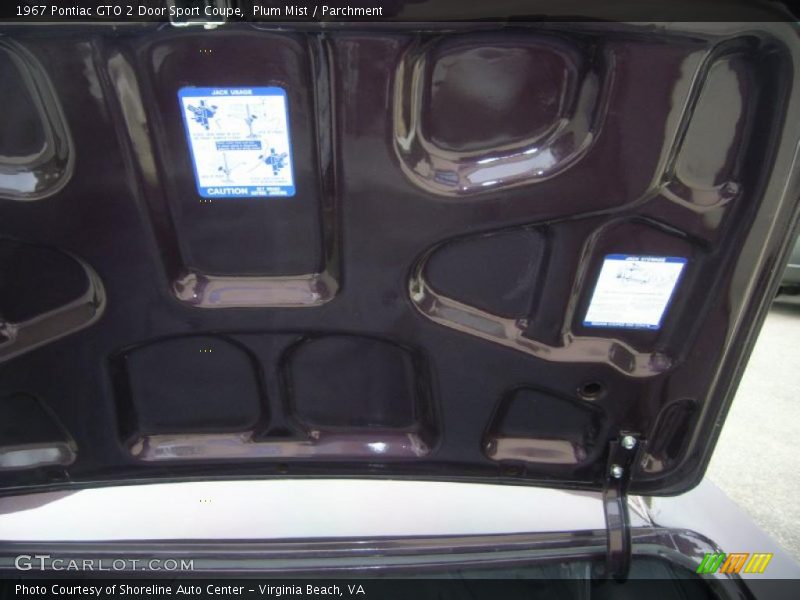  1967 GTO 2 Door Sport Coupe Trunk