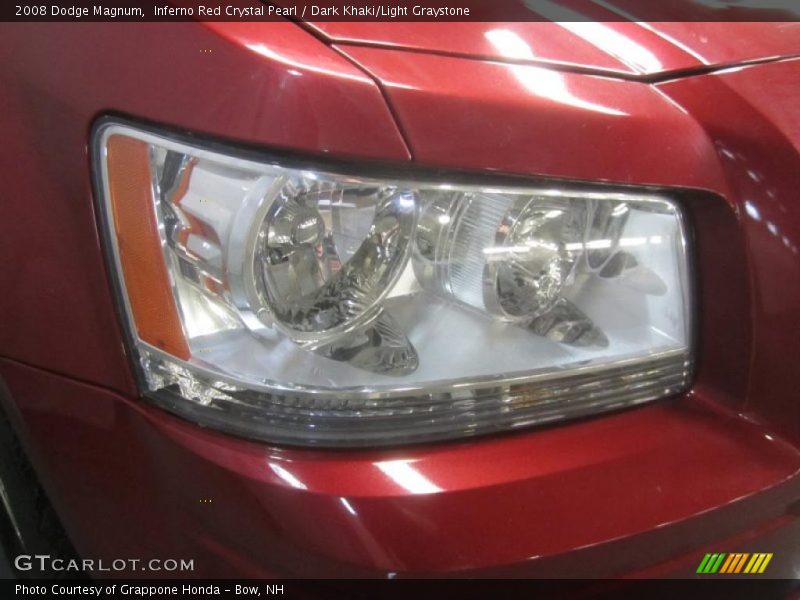 Inferno Red Crystal Pearl / Dark Khaki/Light Graystone 2008 Dodge Magnum