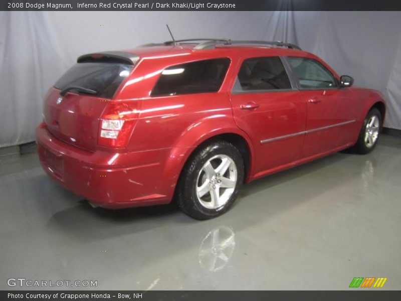 Inferno Red Crystal Pearl / Dark Khaki/Light Graystone 2008 Dodge Magnum