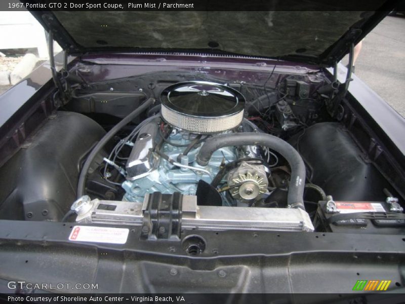  1967 GTO 2 Door Sport Coupe Engine - 400 cid 6.5 Liter OHV 16-Valve V8