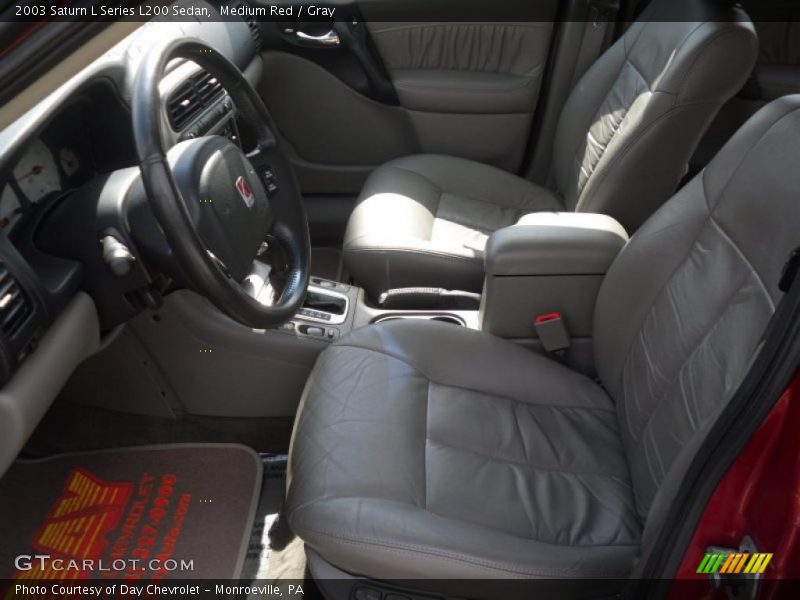 Medium Red / Gray 2003 Saturn L Series L200 Sedan