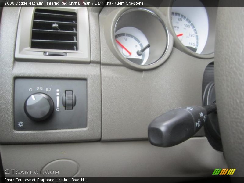 Inferno Red Crystal Pearl / Dark Khaki/Light Graystone 2008 Dodge Magnum