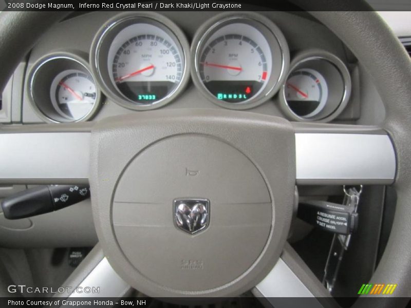 Inferno Red Crystal Pearl / Dark Khaki/Light Graystone 2008 Dodge Magnum